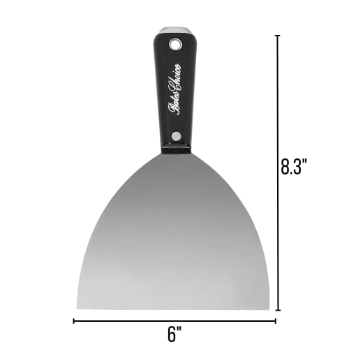 Bates- Putty Knife, 6 Inch, Flexible, Spackle Knife, Scrapper, Metal Scraper, Drywall Spackle, Paint Scraper Tool, Putty Knife Scraper, Metal Paint Scraper, Wall Scraper, Putty Scraper, Spackler