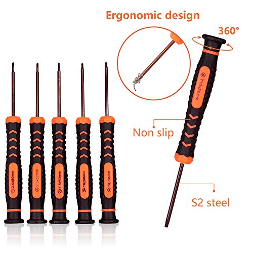 Vastar 17Pcs Triwing Screwdriver Set for Nintendo - Professional Repair Kit with S2 Steel