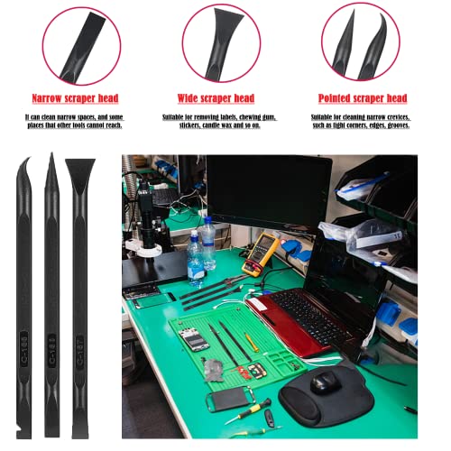 Putty Knife, 12PCS Plastic Paint Scraper, Multipurpose Spackle Knife, Scraper Tool For Painting, Caulking, Spackling, Wallpaper, Drywall, 3D Printing, Spatula Scraper, Scraper Cleaning Tools