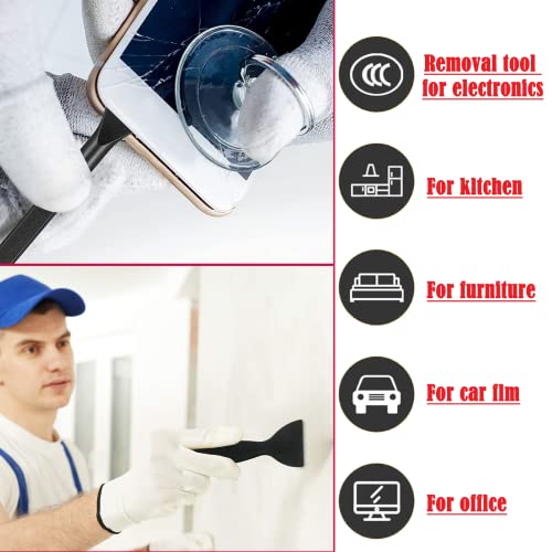 Putty Knife, 12PCS Plastic Paint Scraper, Multipurpose Spackle Knife, Scraper Tool For Painting, Caulking, Spackling, Wallpaper, Drywall, 3D Printing, Spatula Scraper, Scraper Cleaning Tools