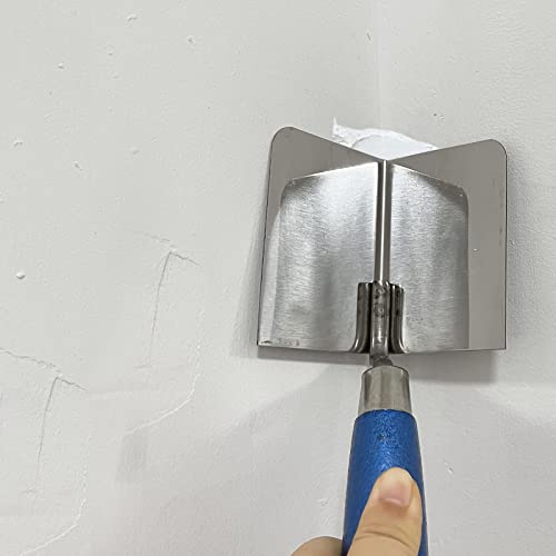 DAJAVE 2 Pack Drywall Corner Tool Set, 3 Inch Drywall Outside Corner Knife and Inside Corner Knife, with Soft Grip Handle, Stainless Steel Outside Inside Corner Drywall Tool