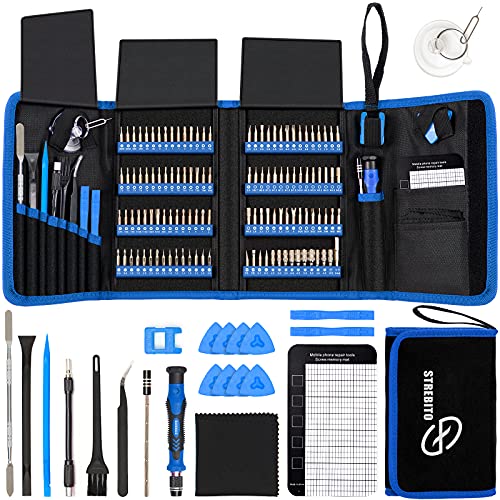 142-Piece Electronics Precision Screwdriver Set with 120 Bits