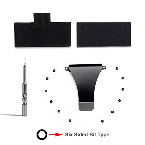 RFID Metal Wallet Repair Kit with Black Screws