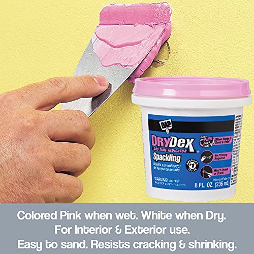 Do it Best Drywall Repair Kit- DAP Drydex (2Pack)- Joint Compound Spackle Patch- Nail Hole Filler- Wall Putty- Plaster Repair- Bundled w/Sanding Block & 3 Pack Putty Knife Set