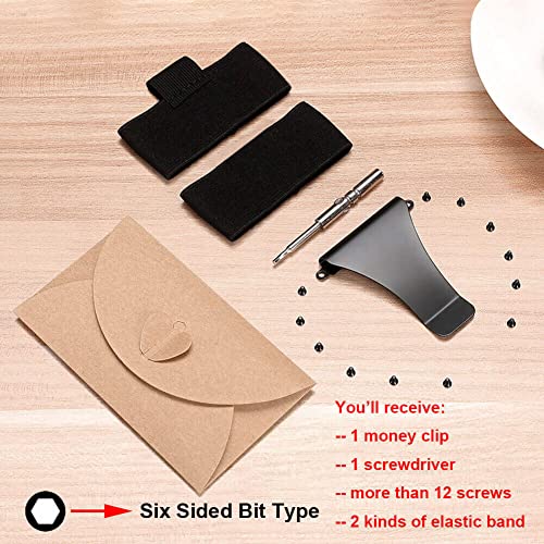 RFID Metal Wallet Repair Kit with Black Screws