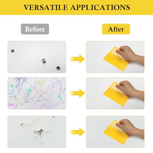 fowong Wall Repair Patch Kit Putty & Paint White, Drywall Patch Repair Kit DIY to Fix Wall Holes and Creak Damage with Putty Knife and Sanding Pad