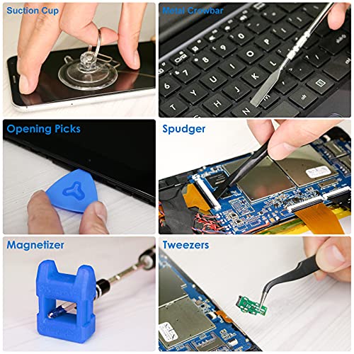 142-Piece Electronics Precision Screwdriver Set with 120 Bits