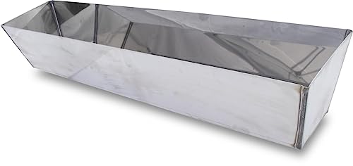 MARSHALLTOWN Heli-Arc Mud Pans, 14 Inch, Heavy Gauge Stainless Steel, Heli-Arc Welded Corners, Sheared Sides to Clean Knives, Hold Joint Compound, Drywall and Plaster, 6396