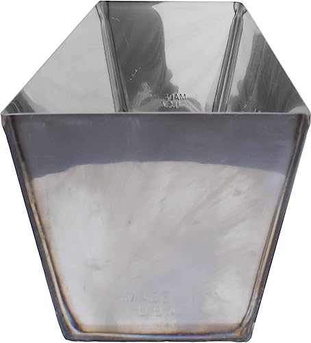 MARSHALLTOWN Heli-Arc Mud Pans, 14 Inch, Heavy Gauge Stainless Steel, Heli-Arc Welded Corners, Sheared Sides to Clean Knives, Hold Joint Compound, Drywall and Plaster, 6396