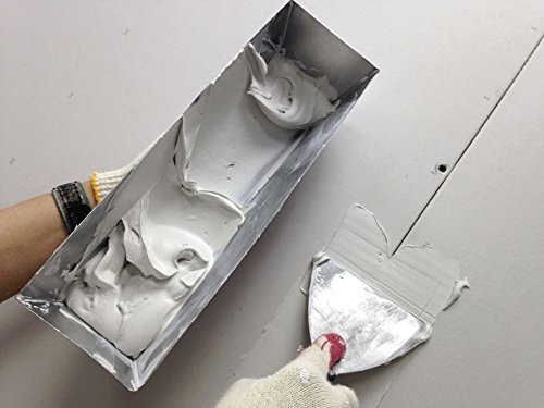 Edward Tools 13” Steel Mud Pan - Sheared edges for easy knife cleaning - Perfect size for larger knives - Rust proof design - Heavy duty but still lightweight - Drywall mud pan - Lifetime warranty