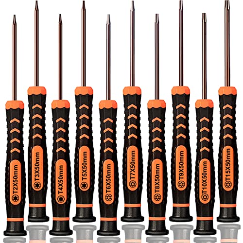 TECKMAN 10-Piece Magnetic Small Torx Screwdriver Set