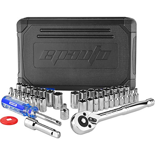 EPAuto 40 Piece Socket Set with Reversible Ratchet