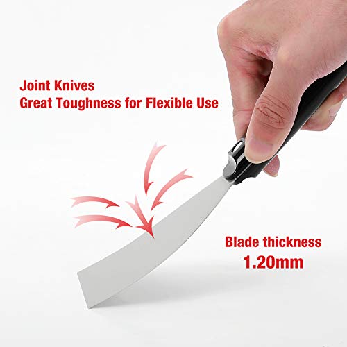 Goldblatt 6-piece Joint Knife Set, 5-piece 1-1/2'' to 6'' Putty Knives and 6-in-1 Multi-Tool Painter Scraper, Nylon Handle, for Drywall