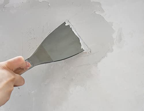 ROLLINGDOG 4PC Putty Knife Scrapers - Stainless Steel Spackle Knife Set with Laser Engraved Wood Handle for Scrapering,Drywall Repairs and Spreading(1",2",3",4")