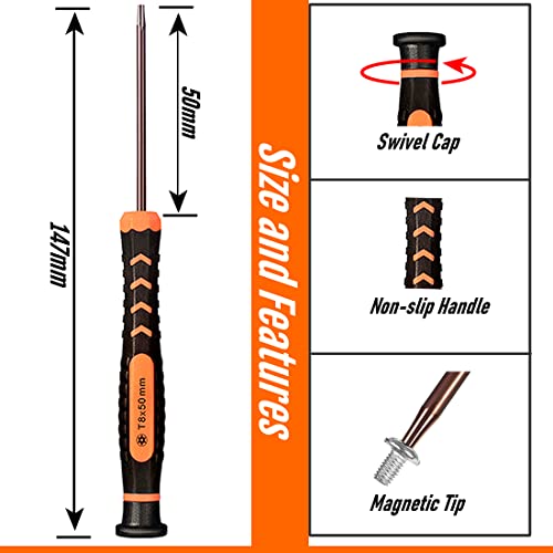 TECKMAN 10-Piece Magnetic Small Torx Screwdriver Set