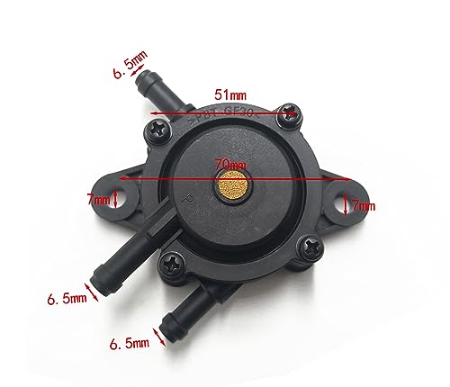 VRWEARE Fuel Pump with Filter and Oil Hose Compatible with Kohler 17HP-25HP Briggs and Stratton John Deere Kawasaki Yamaha Golf Cart Lawn Mower Small Engine 491922 691034 692313 808492 808656