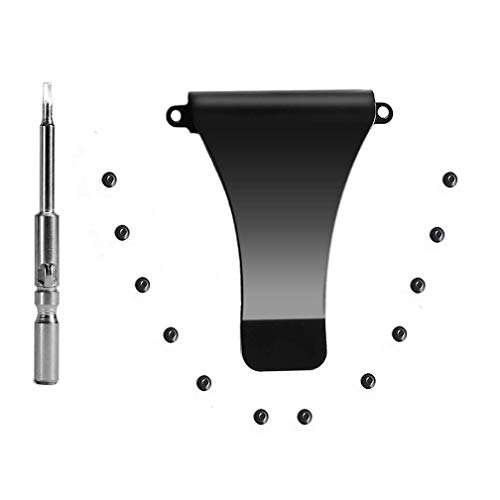 RFID Metal Wallet Repair Kit: Black Screwdriver Set