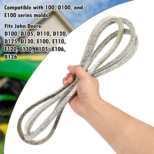 42 inch Lawn Mower Deck Belt Compatible with John Deere GX20072 & GY20570, Deck Drive Belt for L 100 130 1742 D100 D110 D120 D130 X110 X125 X145 E100 E110 E120