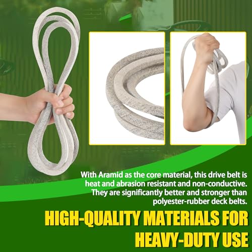 TonGass 42" Lawn Mower Deck Belt Compatible with John Deere Lawn Mower - Replaces Part Number GX20072 - Deck Drive Belt for Heavy-Duty Use - Compatible with 100 D100 E100 Series