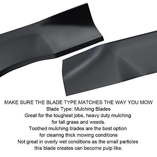 Grasscool 134149 42'' Blade Mulching Set for Craftsman LT1000 LT2000 YS4500 Husqvarna Poulan Pro 42 inch Lawn Mower Replace for 422719 777134149 424752 532134149 5 Point Star (2 Pack)