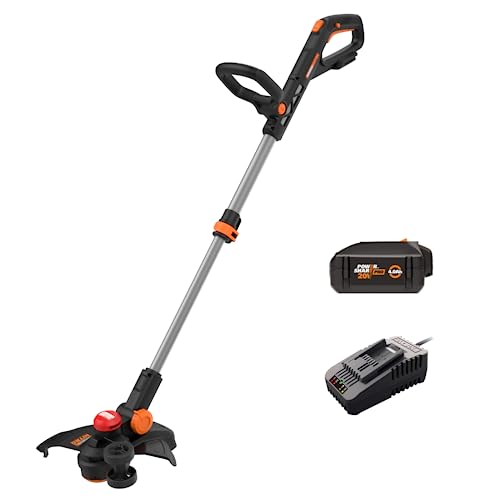 Worx Nitro 20V 13" Cordless String Trimmer with Brushless Motor, 3-in-1 Grass Trimmer Edger Mini-Mower, Lightweight Weed Trimmer COMMAND FEED Instant Line Advancement WG173– Battery & Charger Included