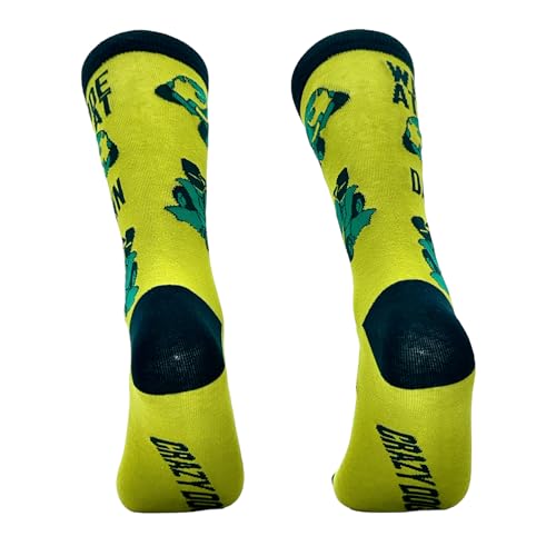 Crazy Dog T-Shirts Men's We Ride At Dawn Socks Funny Riding Lawn Mower Joke Footwear
