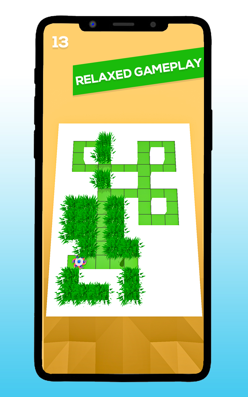 Grass Cutting Maze Puzzle! Cutter Grass Mowing Rush 3D - Cut Grass Lawn Mower Grass Cutting Maze Puzzle Game