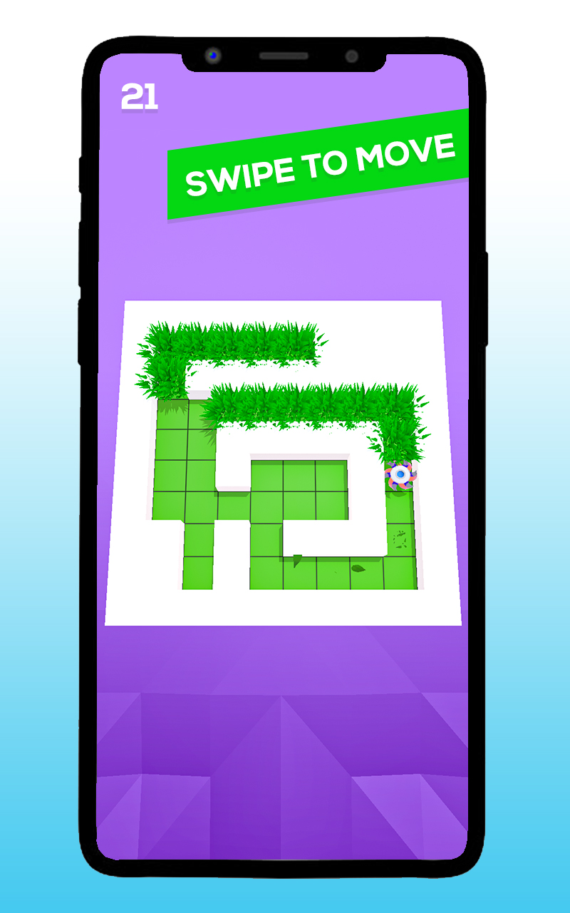 Grass Cutting Maze Puzzle! Cutter Grass Mowing Rush 3D - Cut Grass Lawn Mower Grass Cutting Maze Puzzle Game