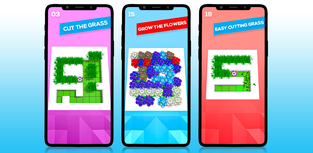 Grass Cutting Maze Puzzle! Cutter Grass Mowing Rush 3D - Cut Grass Lawn Mower Grass Cutting Maze Puzzle Game