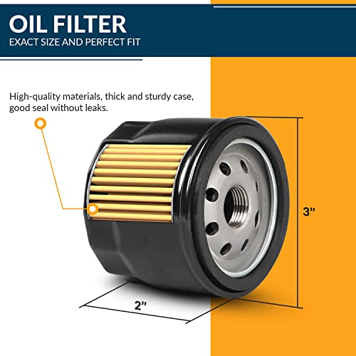RARELEMON 796031 Air Filter Tune Up Kit, Compatible with Briggs and Stratton 591334 492932 696854; John Deere D100 D110 D125 D130 D140; Husqvarna YTH22V46 YTH24V48 YTA22V46; Lawn Mower Oil Filter