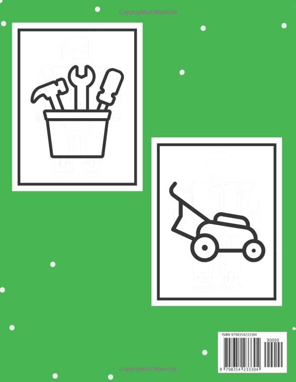 Lawn Tools And Lawnmower Coloring Book For Kids: Gift For Boys And Girls Who Love Lawn Mowers | Wonderful And Lovingly Children's Illustrations
