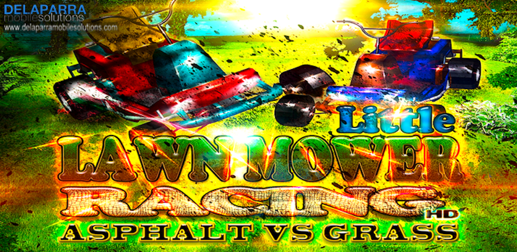 LITTLE LAWN MOWER Racing: Asphalt vs Grass