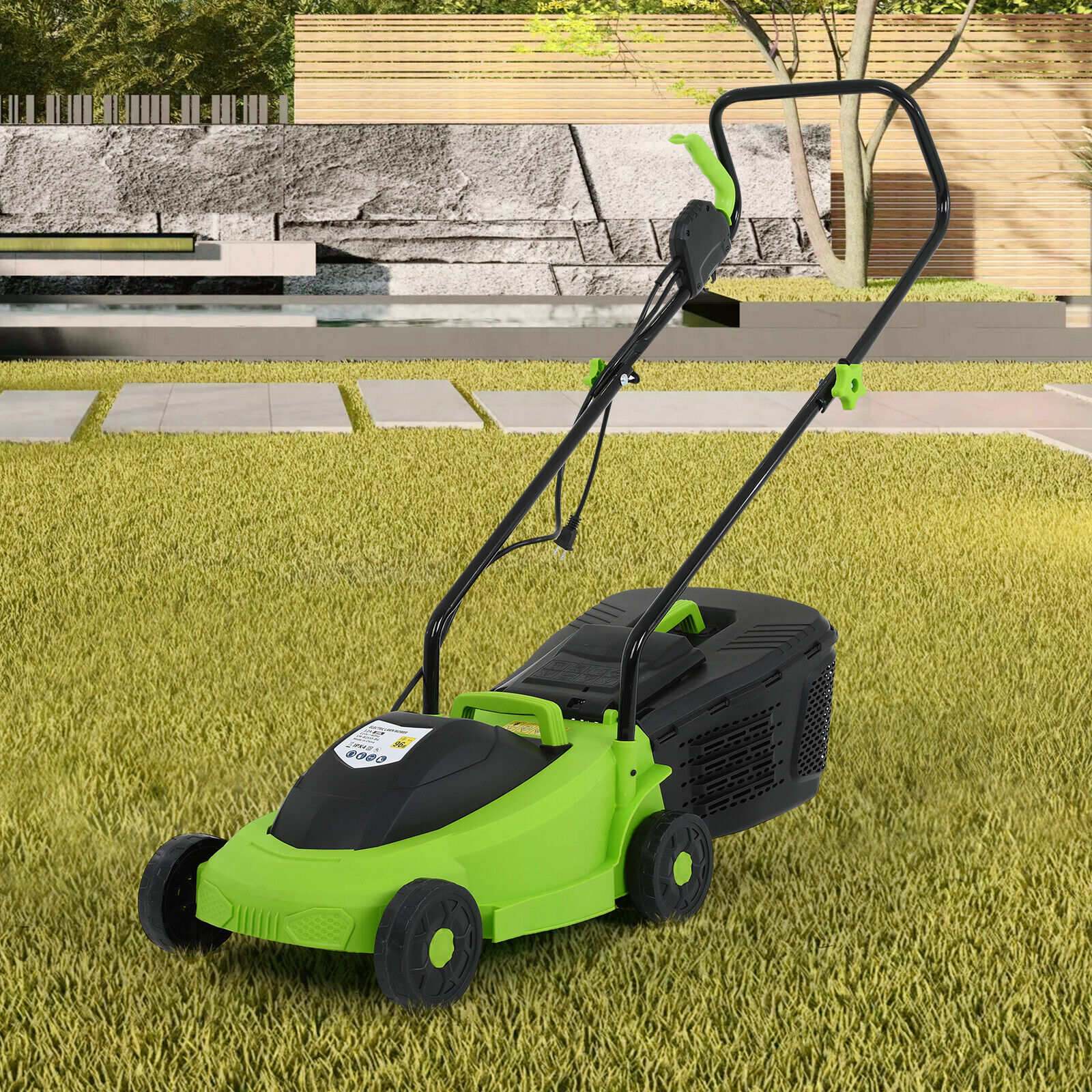 Electric Lawn Mower Grass 12 Amp 13 Inch Cutter Machine With Collection Box