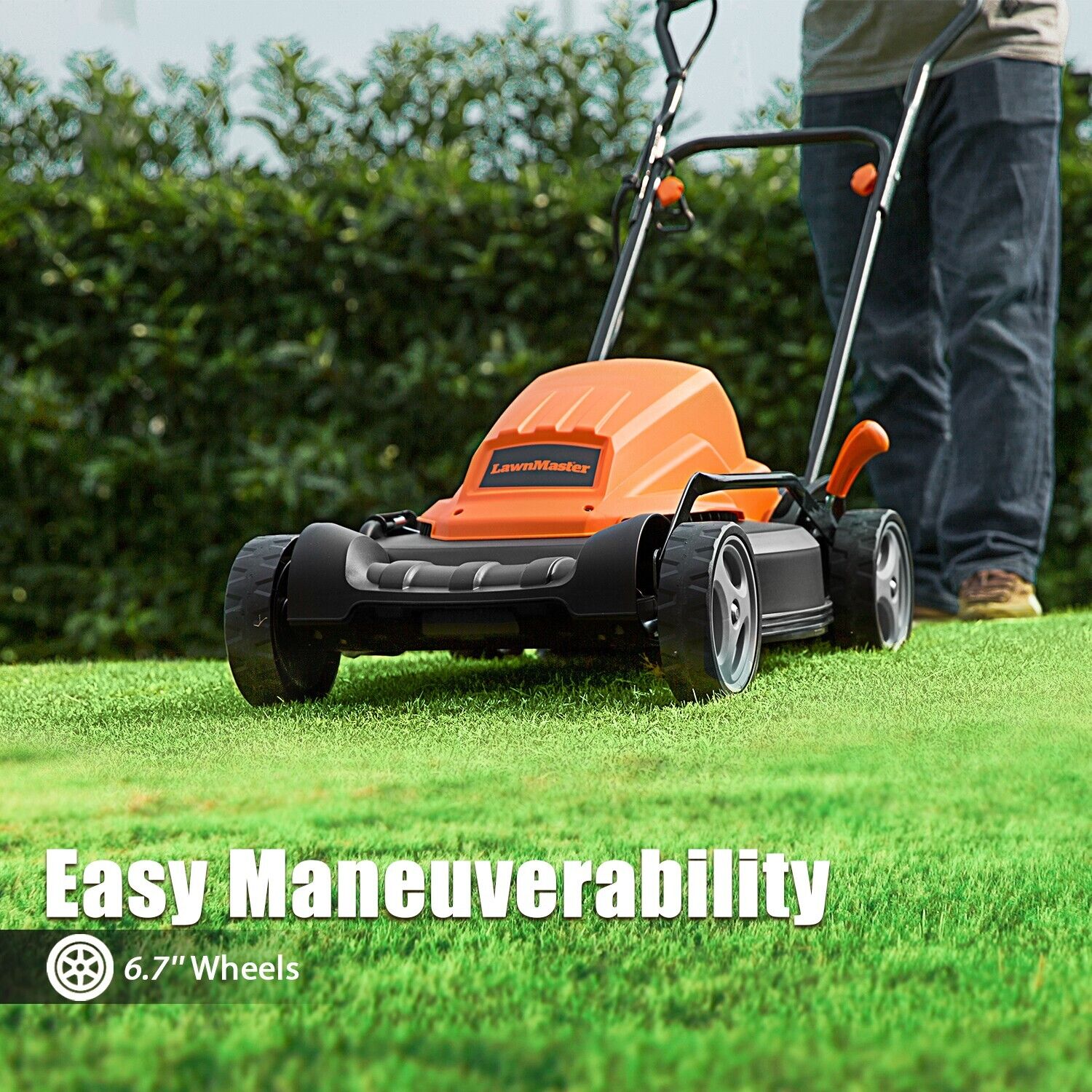 LawnMaster ME1218X Electric Lawn Mower 12AMP 19-Inch