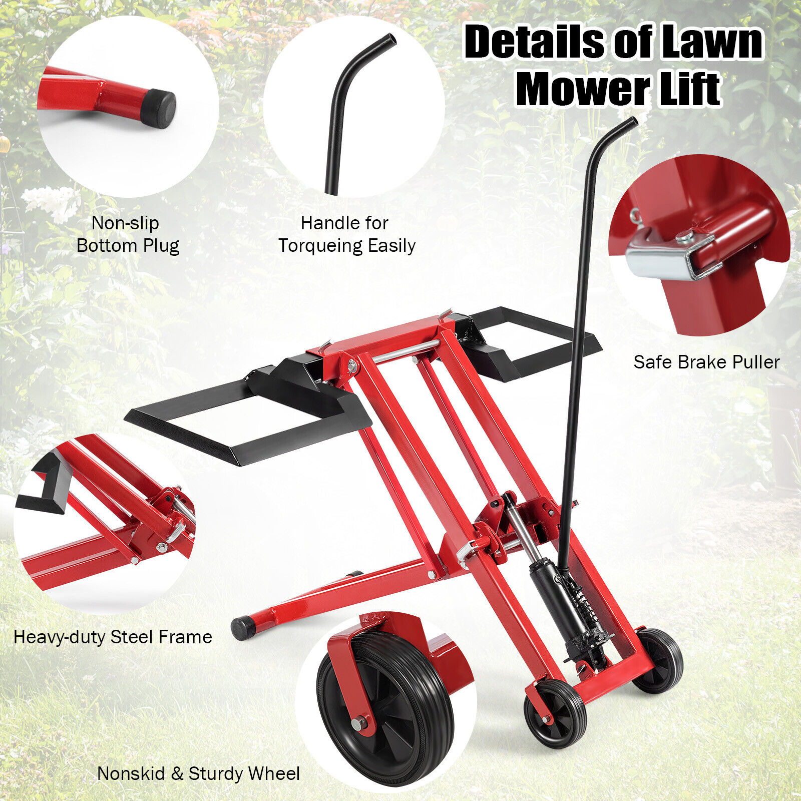 Lawn Mower Lift Jack for Tractors & Zero Turn Riding Lawn Mowers 500lb Capacity
