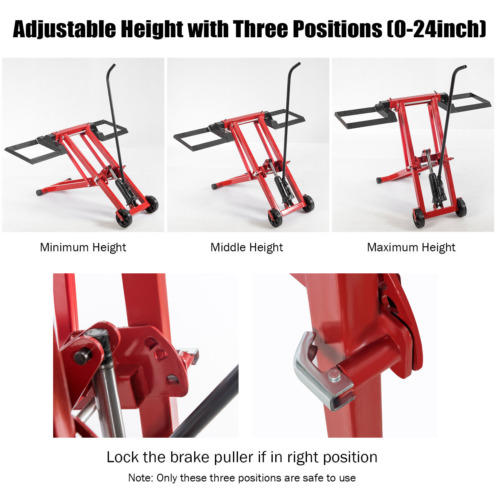 Lawn Mower Lift Jack for Tractors & Zero Turn Riding Lawn Mowers 500lb Capacity
