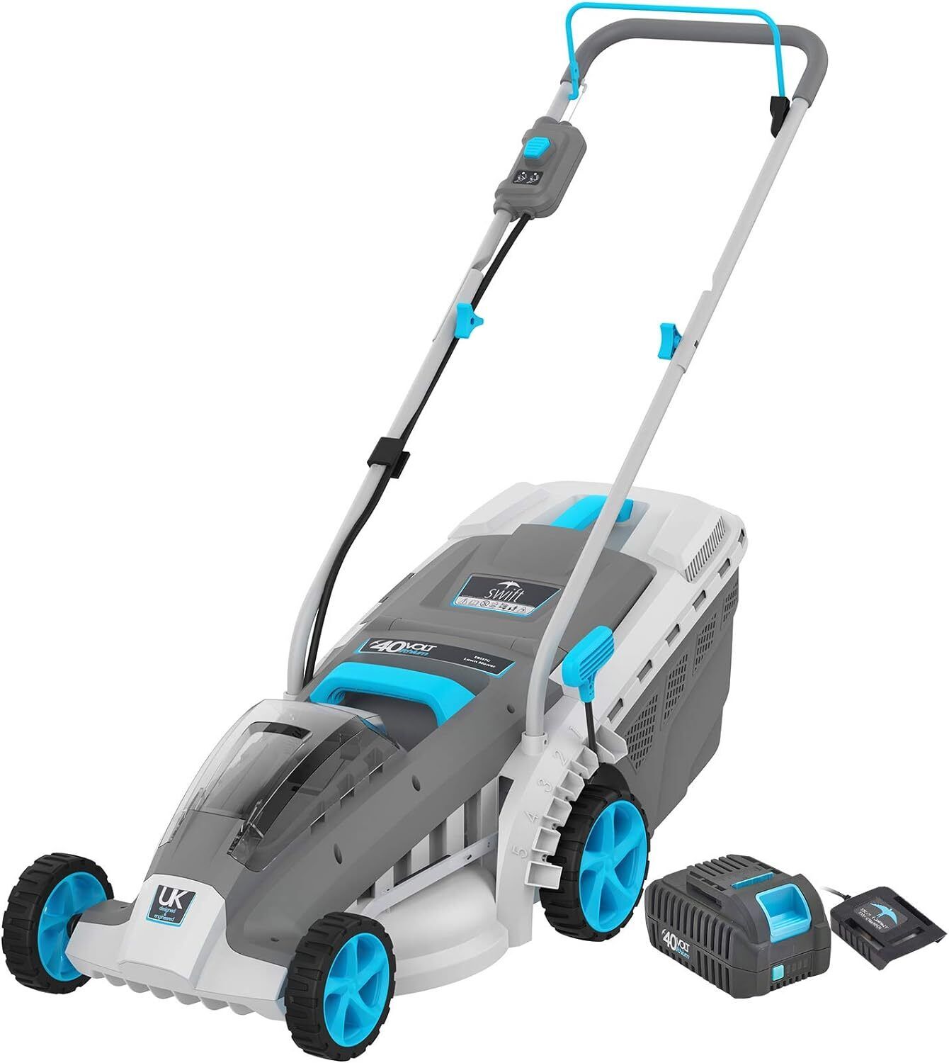 Cordless Lawn Mower, 18 Inch Lightweight Lawn Mower, 40V Lithium-ion Lawnmower