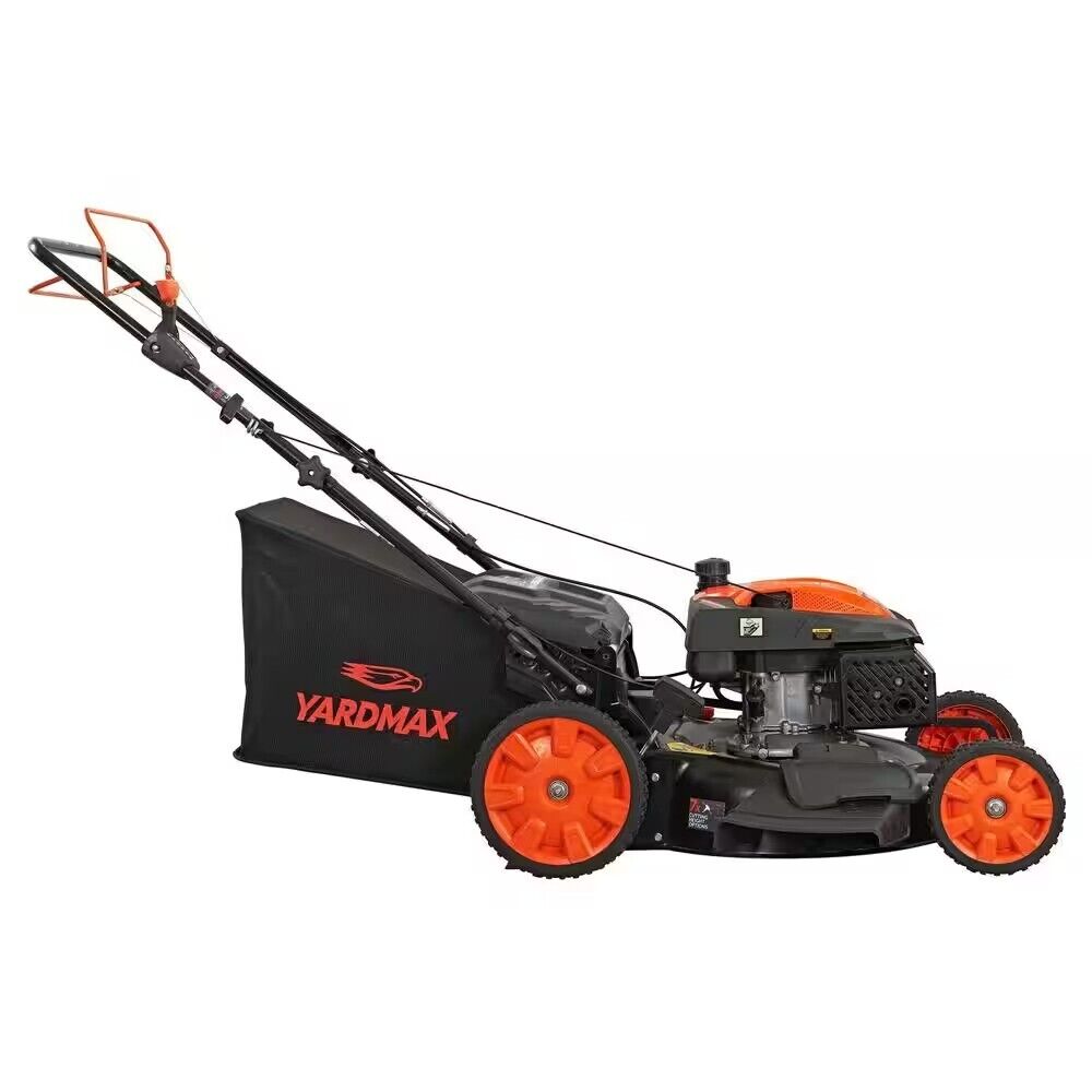 22 in. 201cc Self-Propelled Gas Lawn Mower - High Wheel 3-in-1, CVT, 6-Speed