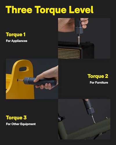 Cordless Electric Screwdriver Set with USB-C Charging