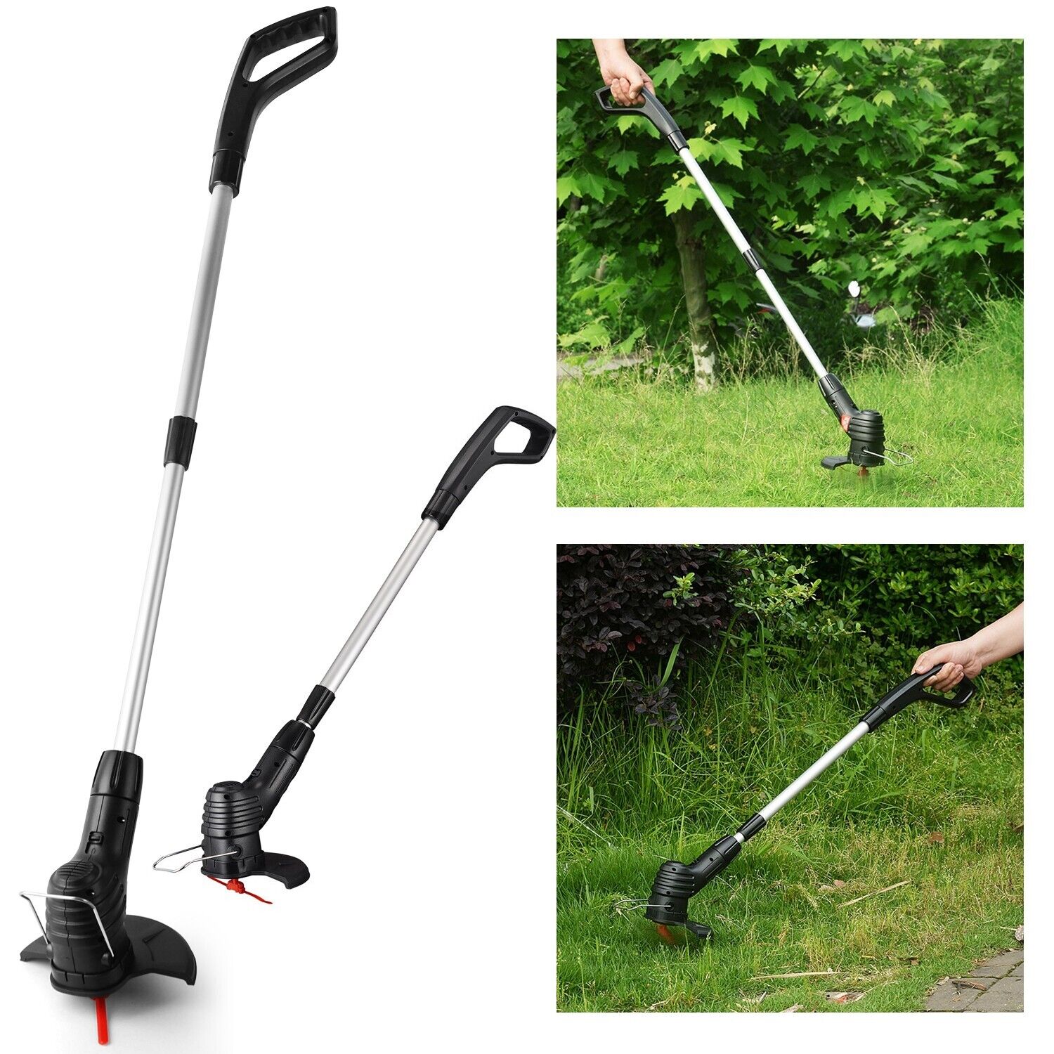 Electric Cordless Grass String Trimmer Lawn Edger Weed Wacker Cutter US STOCK
