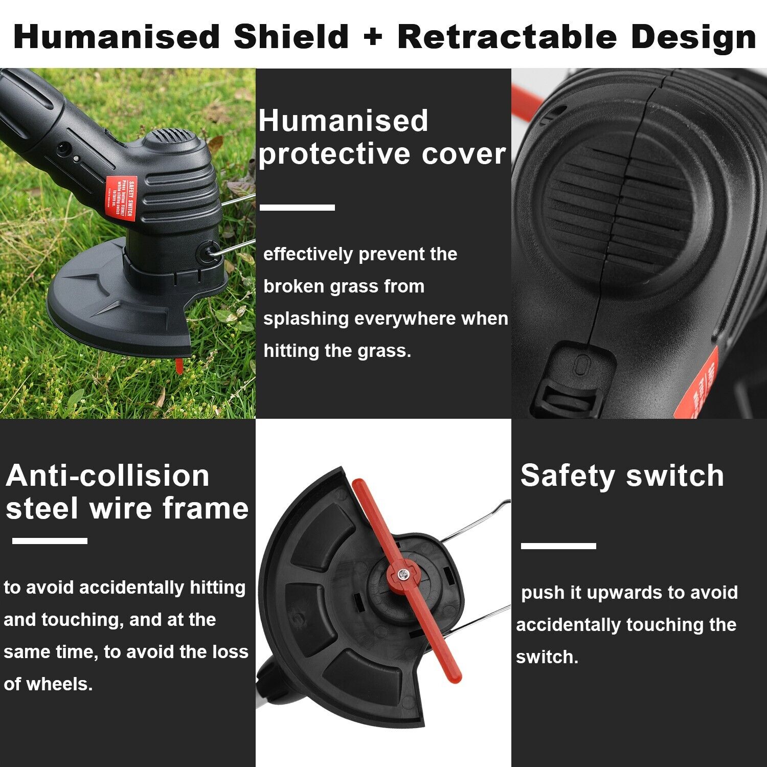 Electric Cordless Grass String Trimmer Lawn Edger Weed Wacker Cutter US STOCK
