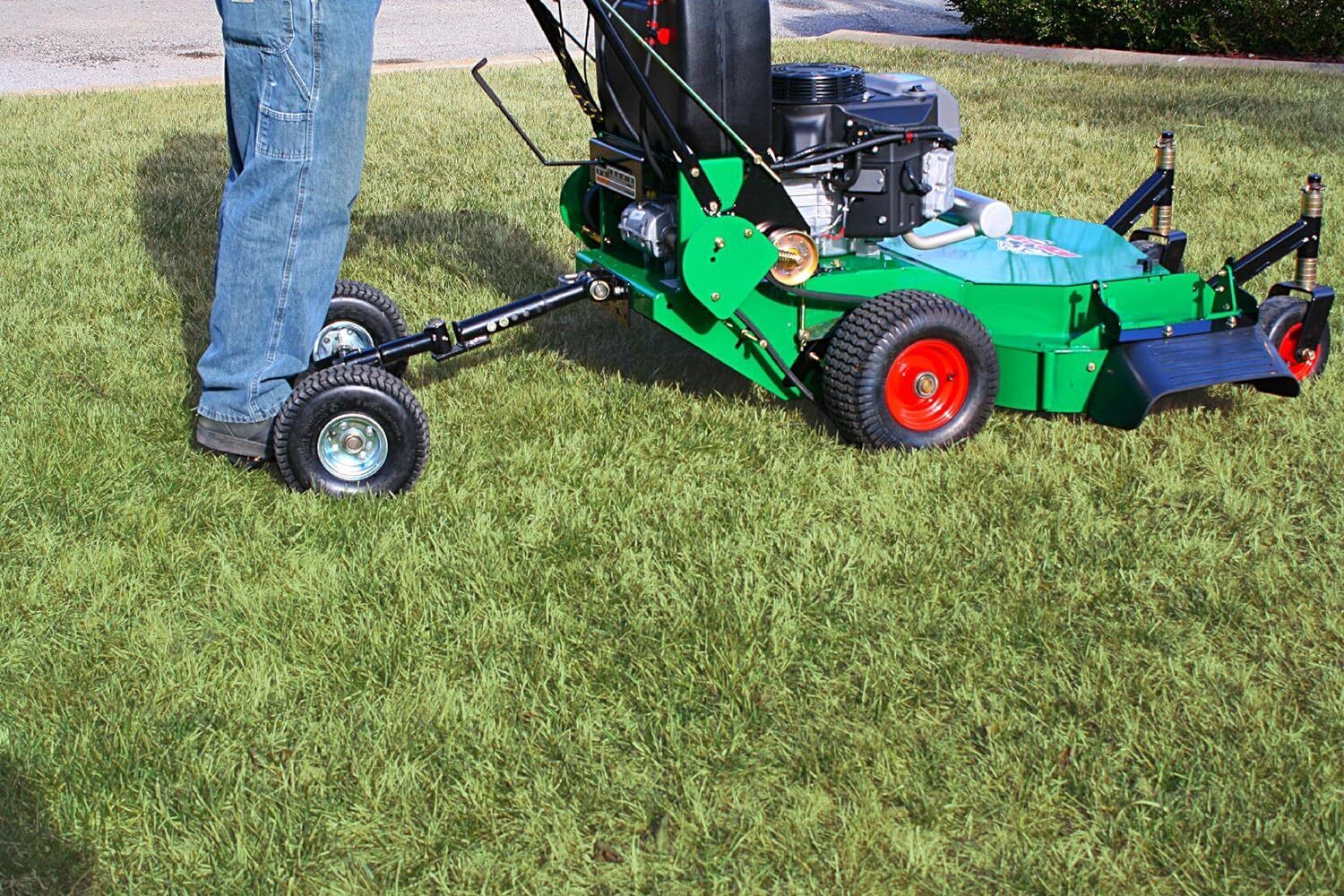 Jungle Wheels Lawn Mower Sulky Lawn and Landscape Professionals Garden Tools