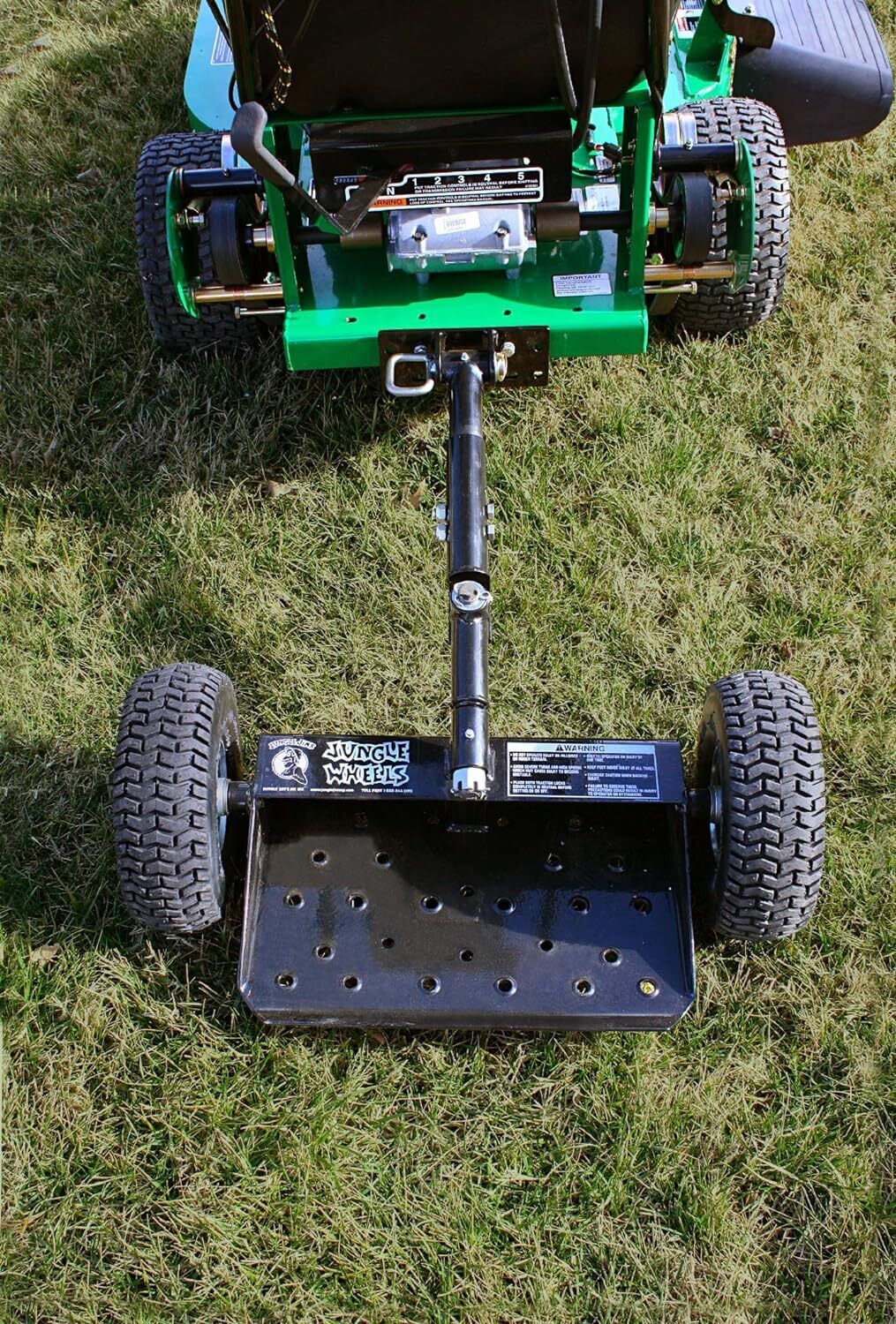 Jungle Wheels Lawn Mower Sulky Lawn and Landscape Professionals Garden Tools