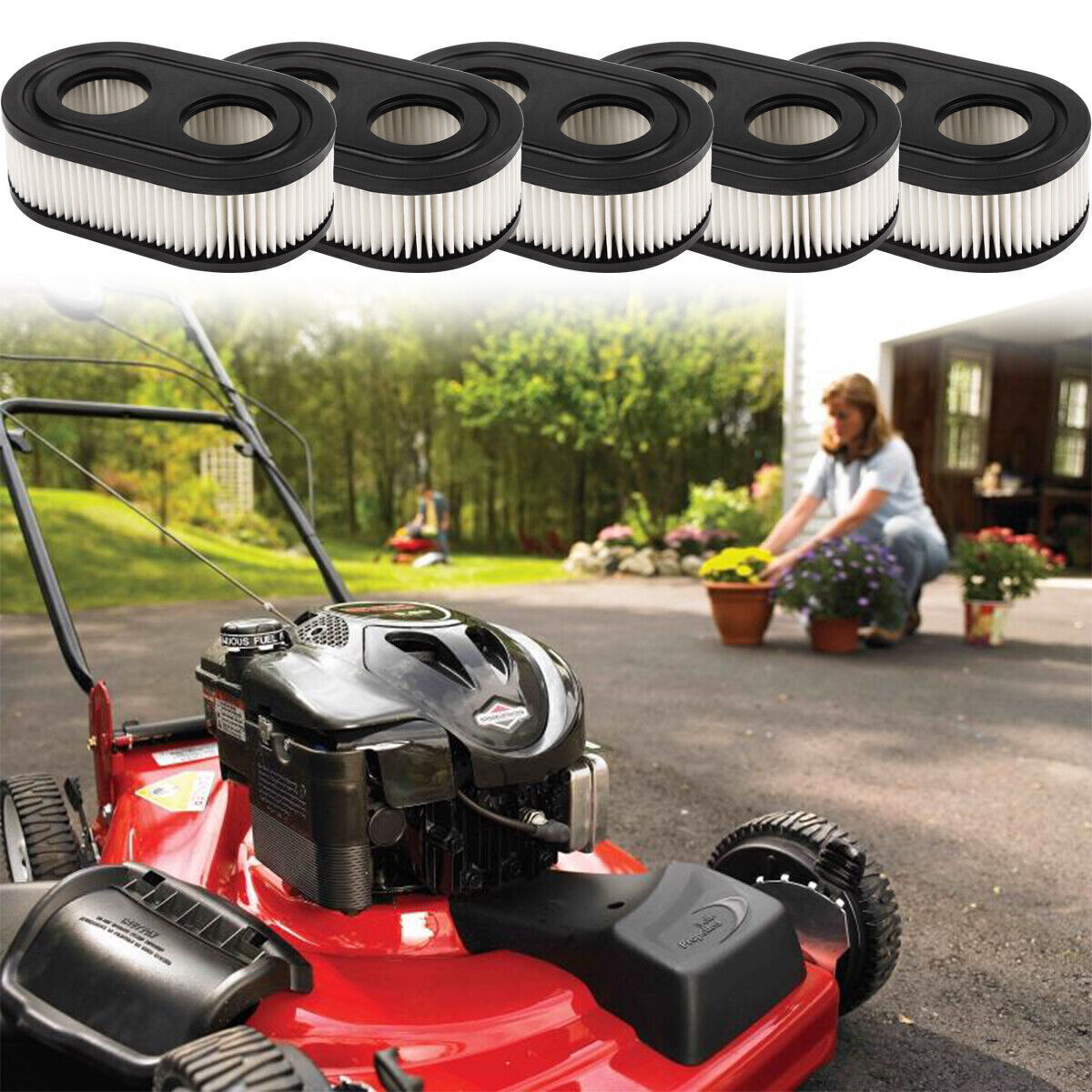 New Air Filter Kits for Briggs And Stratton 798452 593260 5432 5432K Lawn Mower