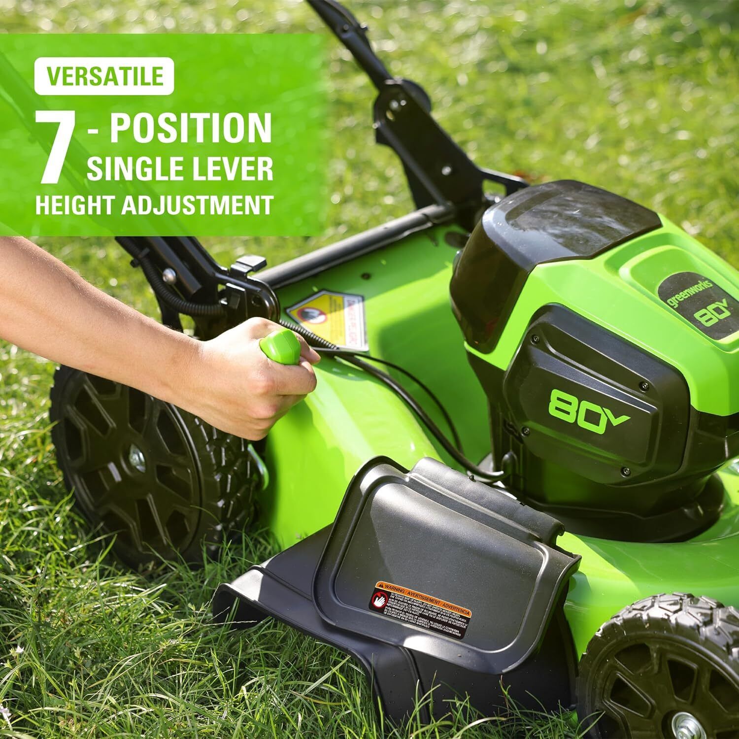 80 V 21 In Brushless Cordless Push Lawn Mower 60 Minute Rapid Charger Included