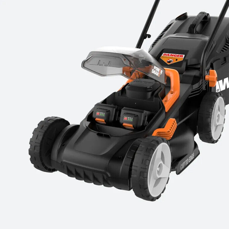 WG779 WORX 40V Power Share 4.0AH 14" Lawn Mower w/ Mulching & Intellicut - OB
