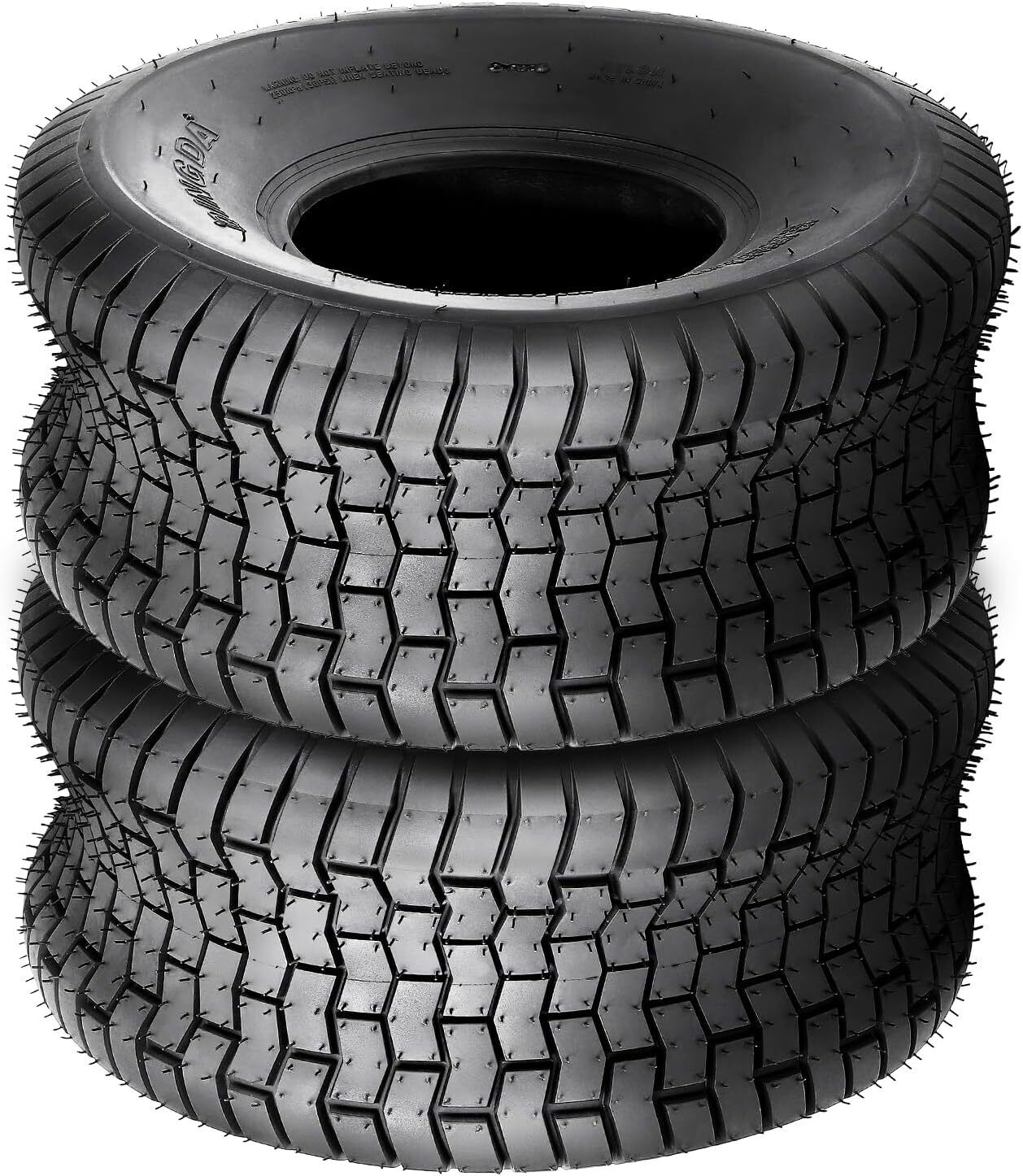15x6.00-6 Lawn Mower Tire 15x6-6 Tractor Turf Tire 4 Ply Tubeless Set of 2