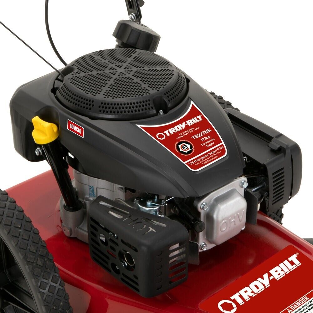 Troy-Bilt Walk Behind String Trimmer Mower, TB22TM 22 in. 140 cc Gas Red