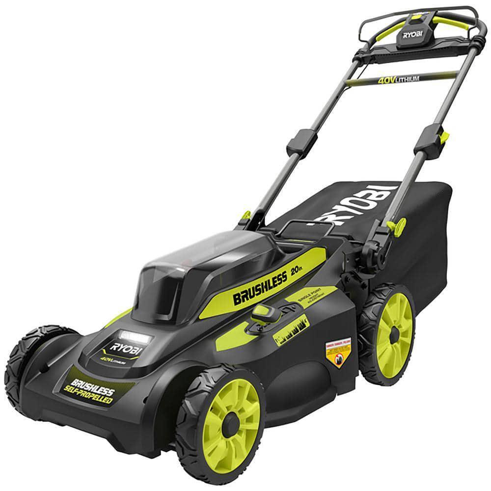 RYOBI Walk Behind Mower 20" 40V Brushless Cordless With Battery and Charger