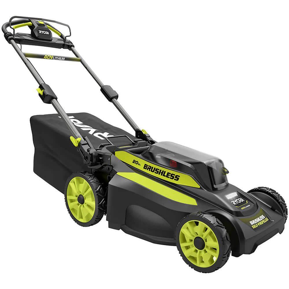 RYOBI Walk Behind Mower 20" 40V Brushless Cordless With Battery and Charger
